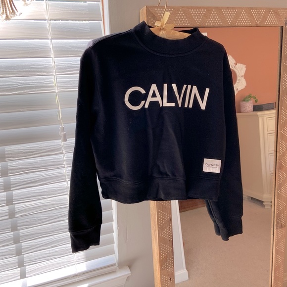 Calvin Klein Cropped Sweatshirt - Picture 1 of 4
